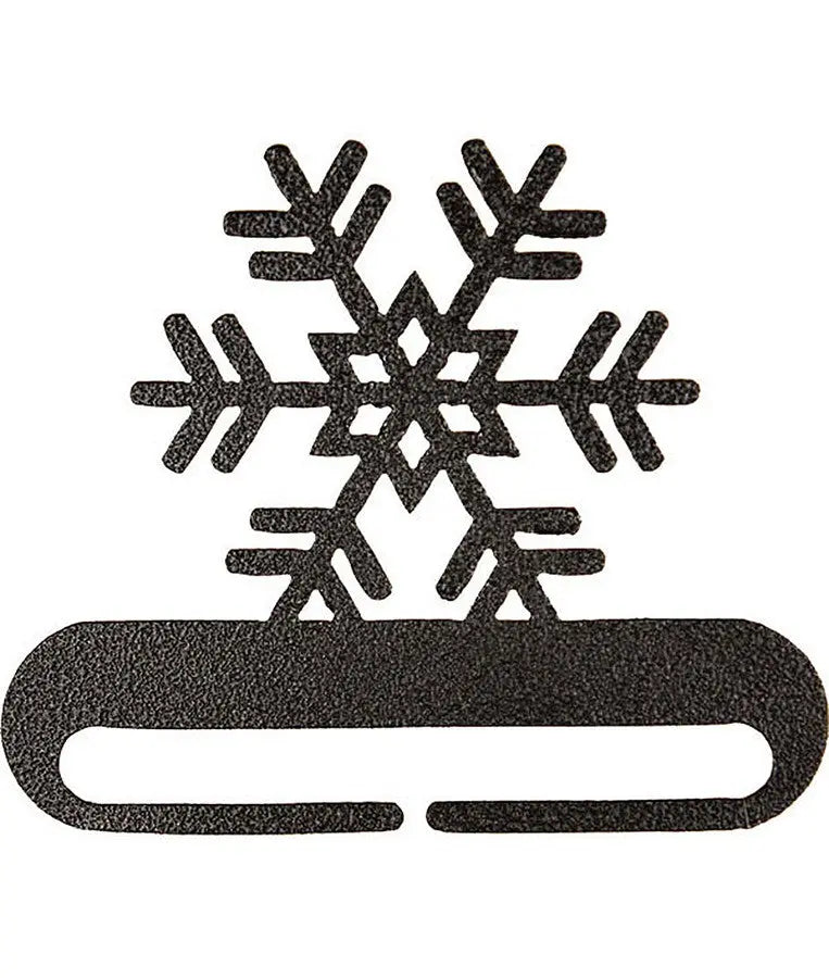 12in Snowflake Split Bottom Charcoal