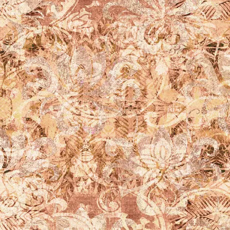 Pink Got Your Back Scroll Cotton Wideback Fabric per yard