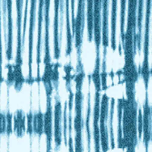 Green Shibori Tie-Dye Teal Cotton 44"/45" Fabric Per Yard