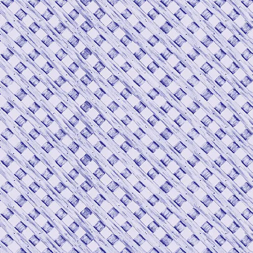 Purple Trellis Cotton 44"/45" Fabric Per Yard
