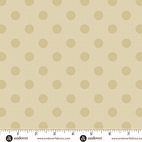 Laundry Basket Quilts Polka Dot Cream 108" Cotton Wideback Fabric per yard