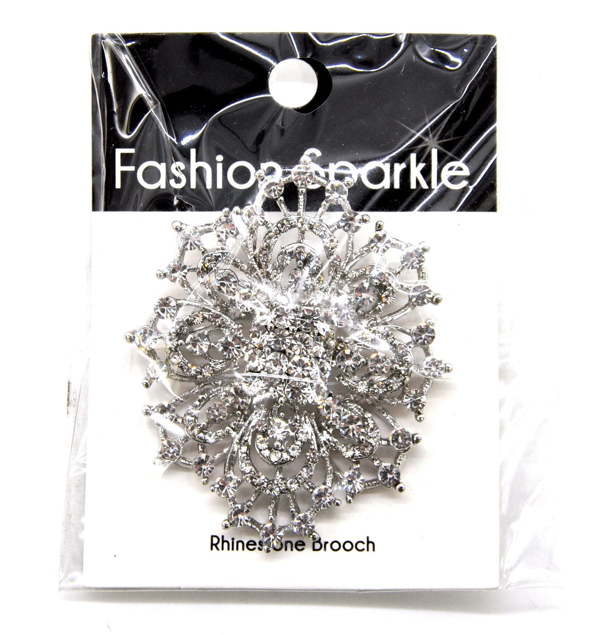 Belagio Enterprises - Rhinestone Brooch - 2 1/2" W x 3" L - BW-140