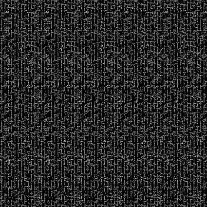 Black With White Script Cotton Wideback Fabric per yard
