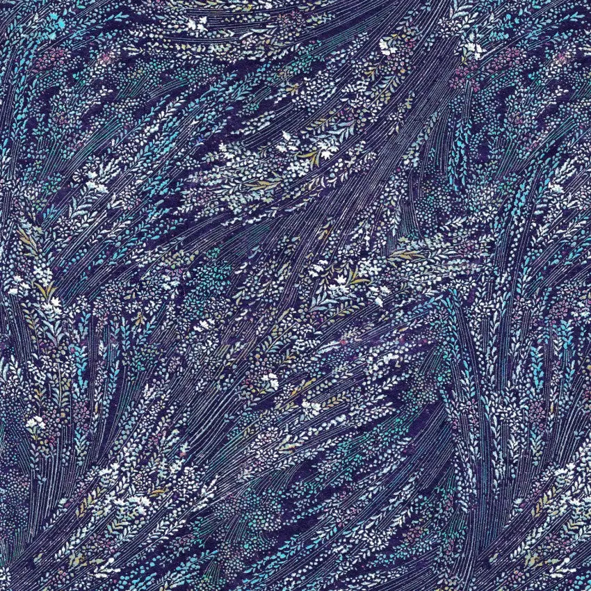 Blue Meadow Breeze Cotton Wideback Fabric per yard