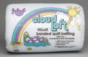 Hobbs Cloudloft Polyester Batting Package — Queen 90" × 108"