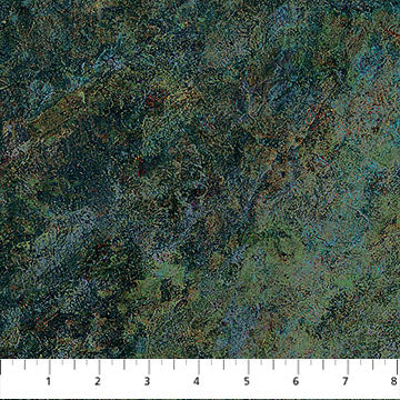 Dark Teal Stone Rooted Stonehenge DP28769-69 Cotton 44"/45" Fabric Per Yard