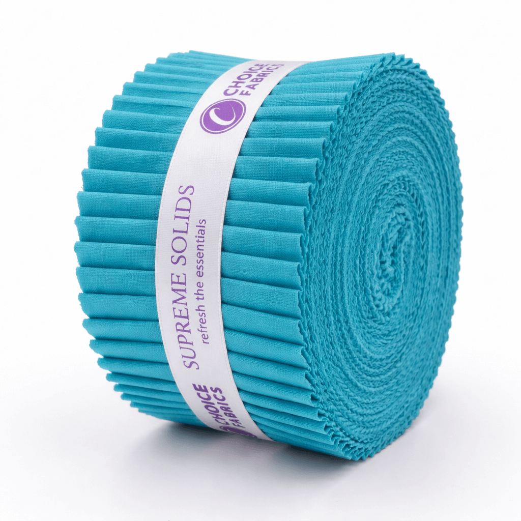 Supreme Solids - 2.5" Roll - Aqua (40 Strips)