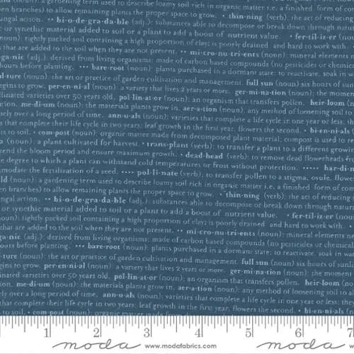 Flower Pot Navy 44"/45" Fabric Per Yard