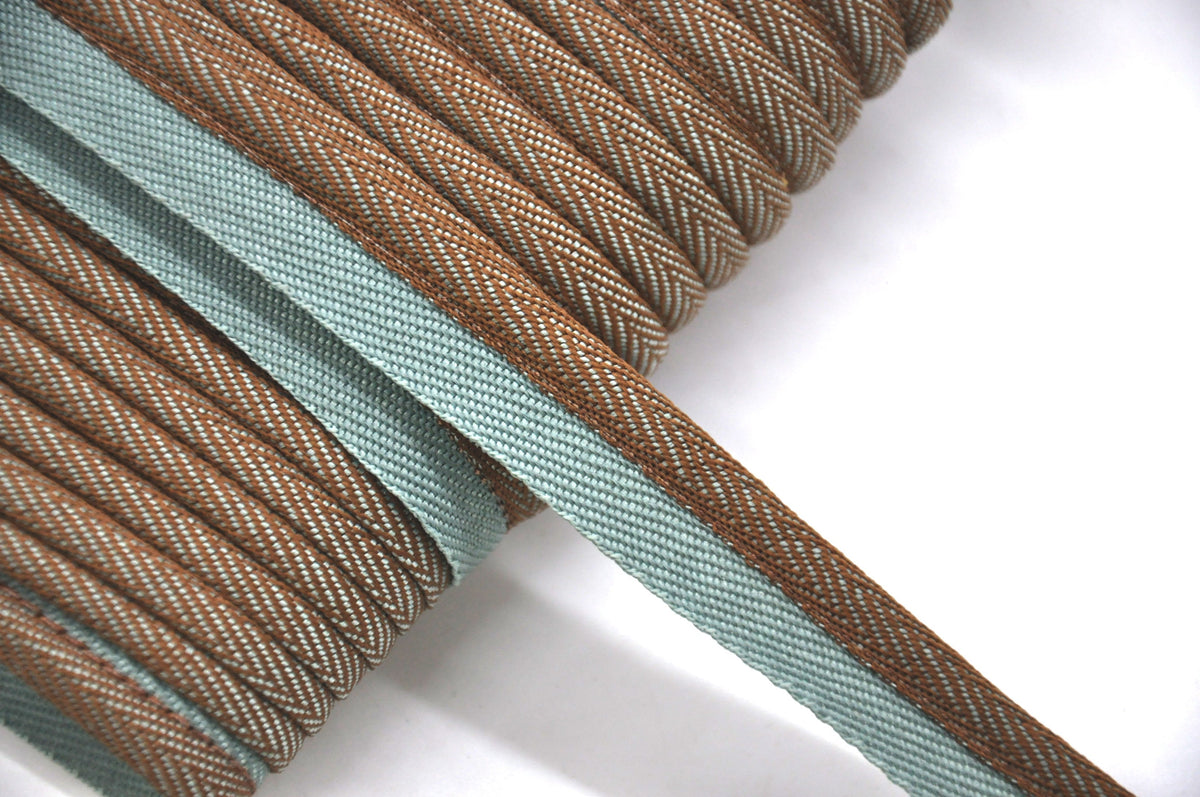 Godiva Collection - 1/4" Width PIPING CORD with LIP (50 Yard Roll) - BC-10098-33/28 Turquoise and Beige