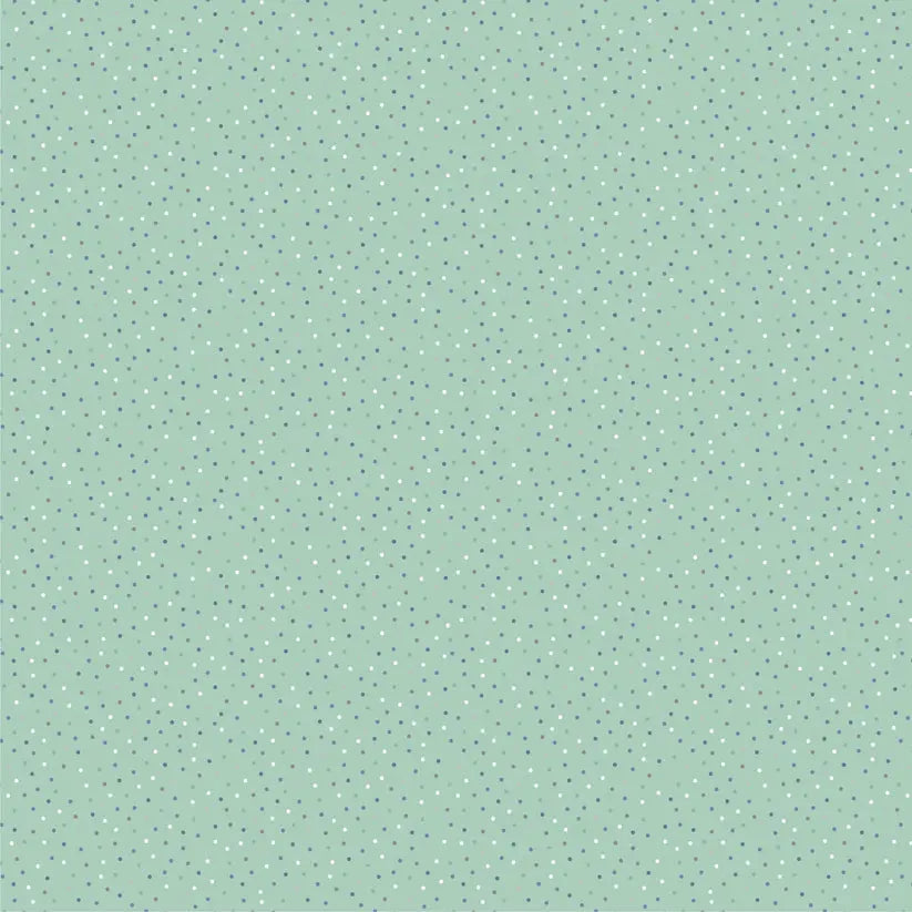 Green Sea Glass Mint Cotton 44"/45" Fabric Per Yard