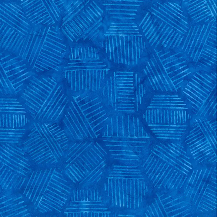 Hexies Blue Bayou 81700-42 Cotton 44"/45" Fabric Per Yard