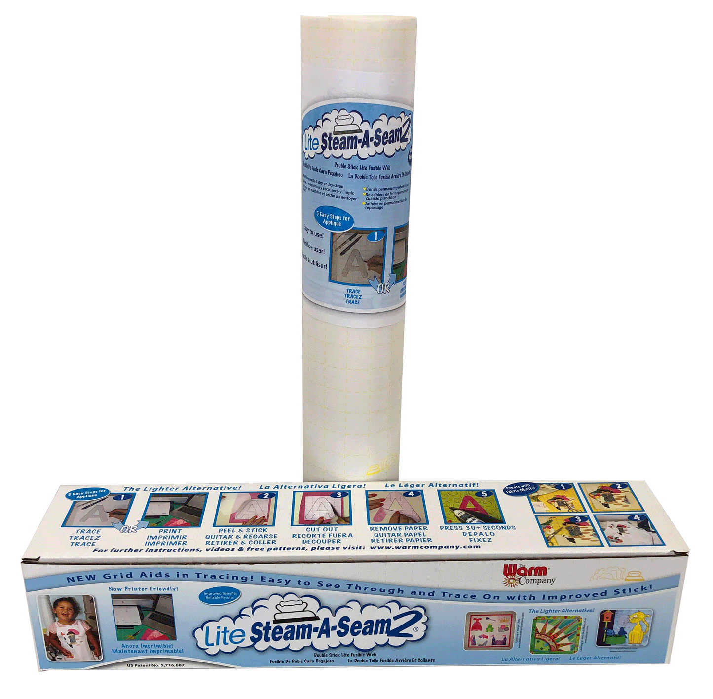 Lite Steam-A-Seam 2® Lightweight Fusible Web – 24" x 25 Yard Bolt