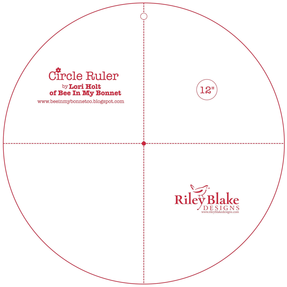Lori Holt Circle Ruler 12in