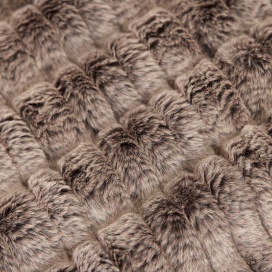 Luxe Cuddle Iced Vienna Chocolate 58"/60" Fabric per yard