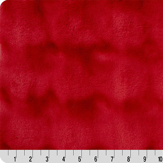 Luxe Cuddle Powderpuff Crimson 58"/60" Fabric per yard