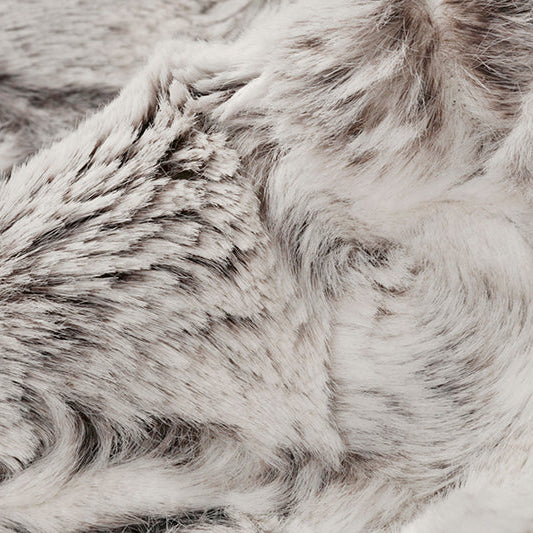 Luxe Cuddle Snowy Owl Pewter 58"/60" Fabric per yard