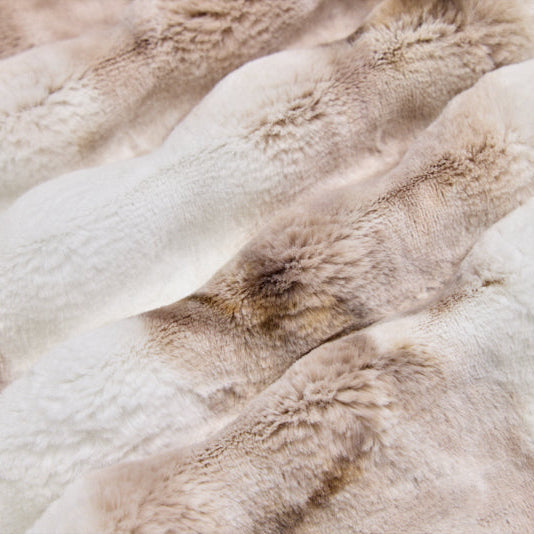 Luxe Cuddle Sorbet Powderpuff Truffle 58"/60" Fabric per yard