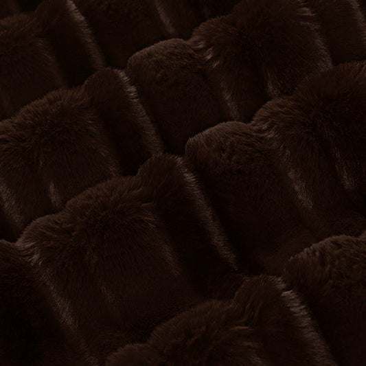 Luxe Cuddle Vienna Espresso" 58"/60" Fabric per yard