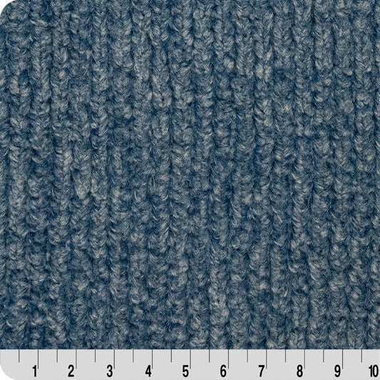 Luxe Cuddle Weave Dark Sea 58"/60" Fabric per yard