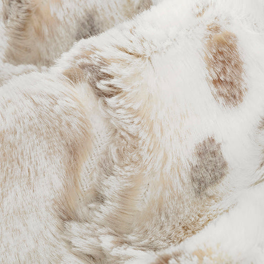 Luxe Cuddle Wild Lynx Ice Taupe 58"/60" Fabric per yard