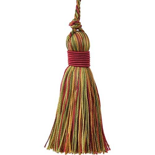 Mulberry Collection - 3 1/2" length PILLOW TASSEL - BT-5001-80/61 Dark Rose and Mocha