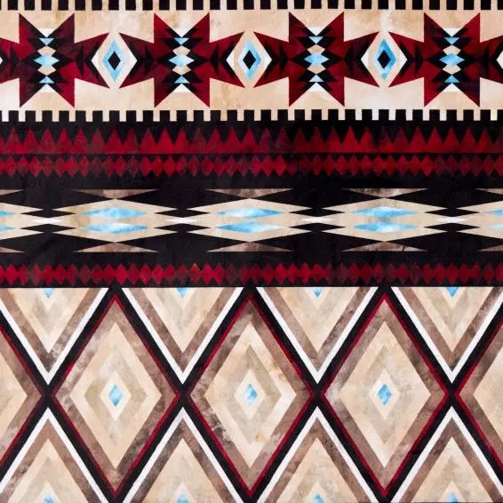 Multi Aztec 2 Digital Cuddle Honey Fabric per yard