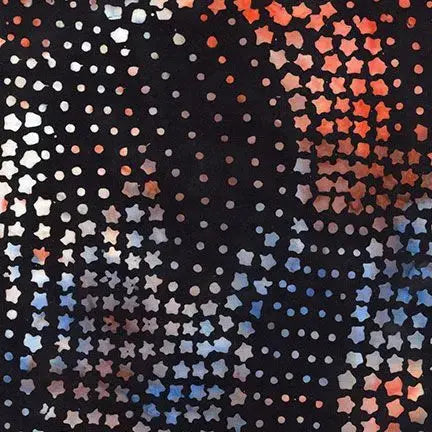 Multi USA Stars & Dots Wideback Fabric Per Yard