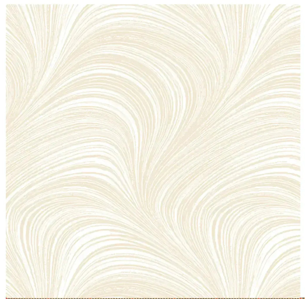 Natural Cream Color Wave Texture Flannel Wideback Fabric Per Yard
