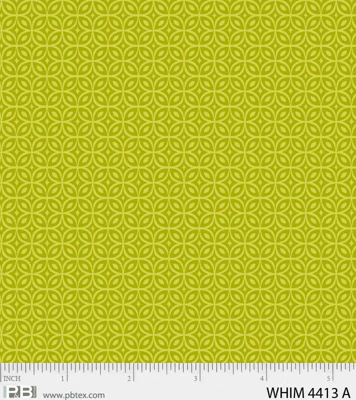 Olive Green Whimsy Optic 44"/45" Fabric Per Yard