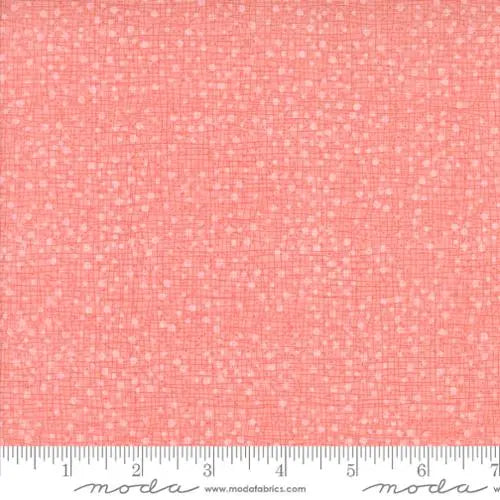 Orange Peach Superbloom Dotty Thatched 44"/45" Fabric Per Yard
