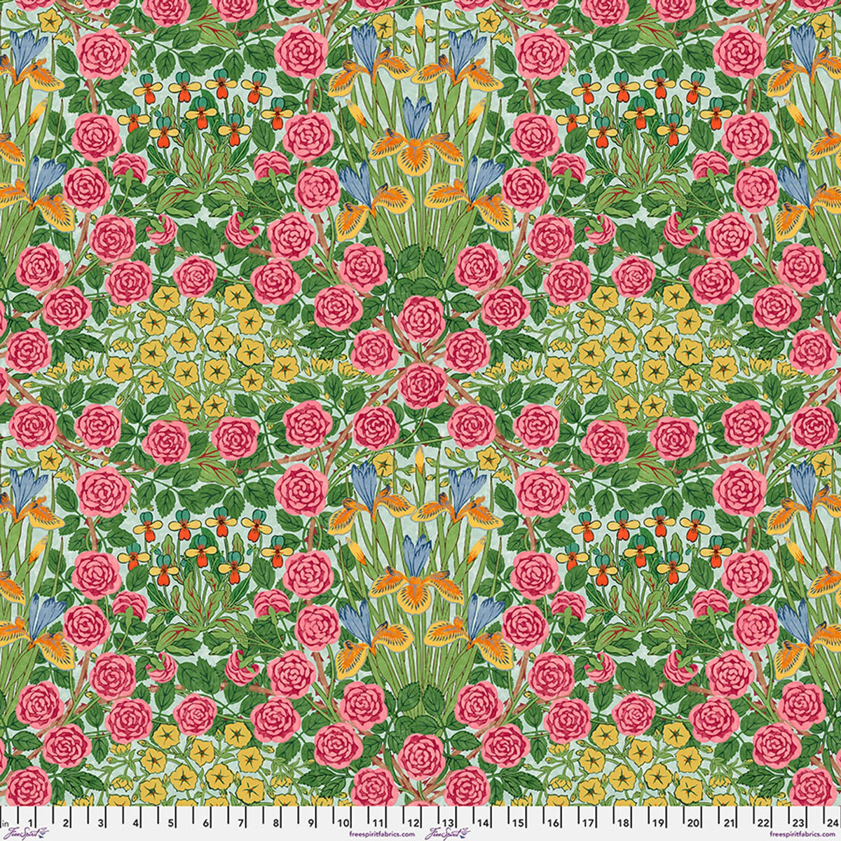 Campanula Seaglass Bedford Park 108" Cotton Wideback Fabric per yard
