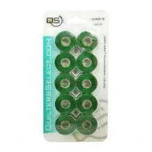 Quilters Select Bobbins - Class 15- WREATH GREEN