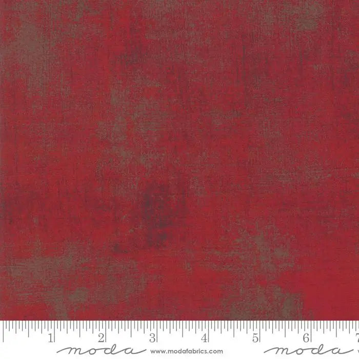Red Grunge Basics Maraschino Cherry 44"/45" Per Yard