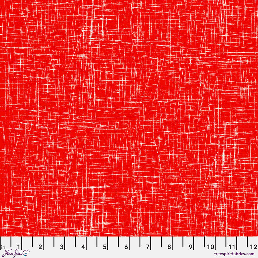 Scratch Red Cotton 44"/45" Fabric Per Yard
