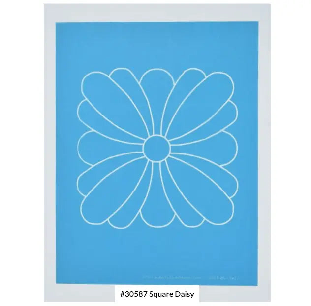 30587 Square Daisy Stencil 6 1/4"