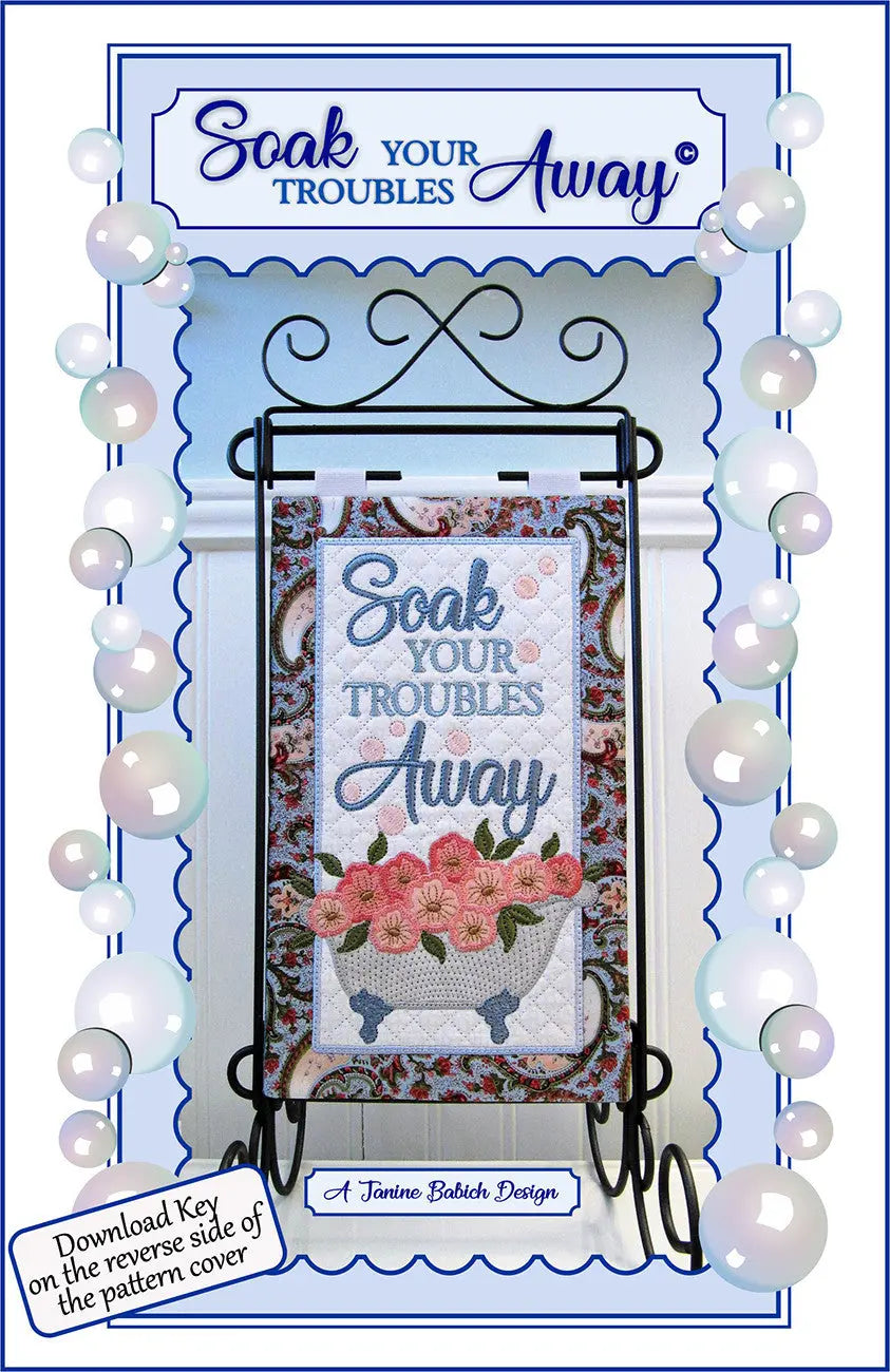 Soak Your Troubles Away Wall Hanging/Table Top Display