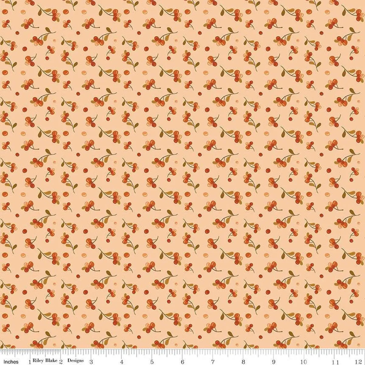 The Awe of Autumn Bittersweet Blush 43"/44" Fabric Per Yard