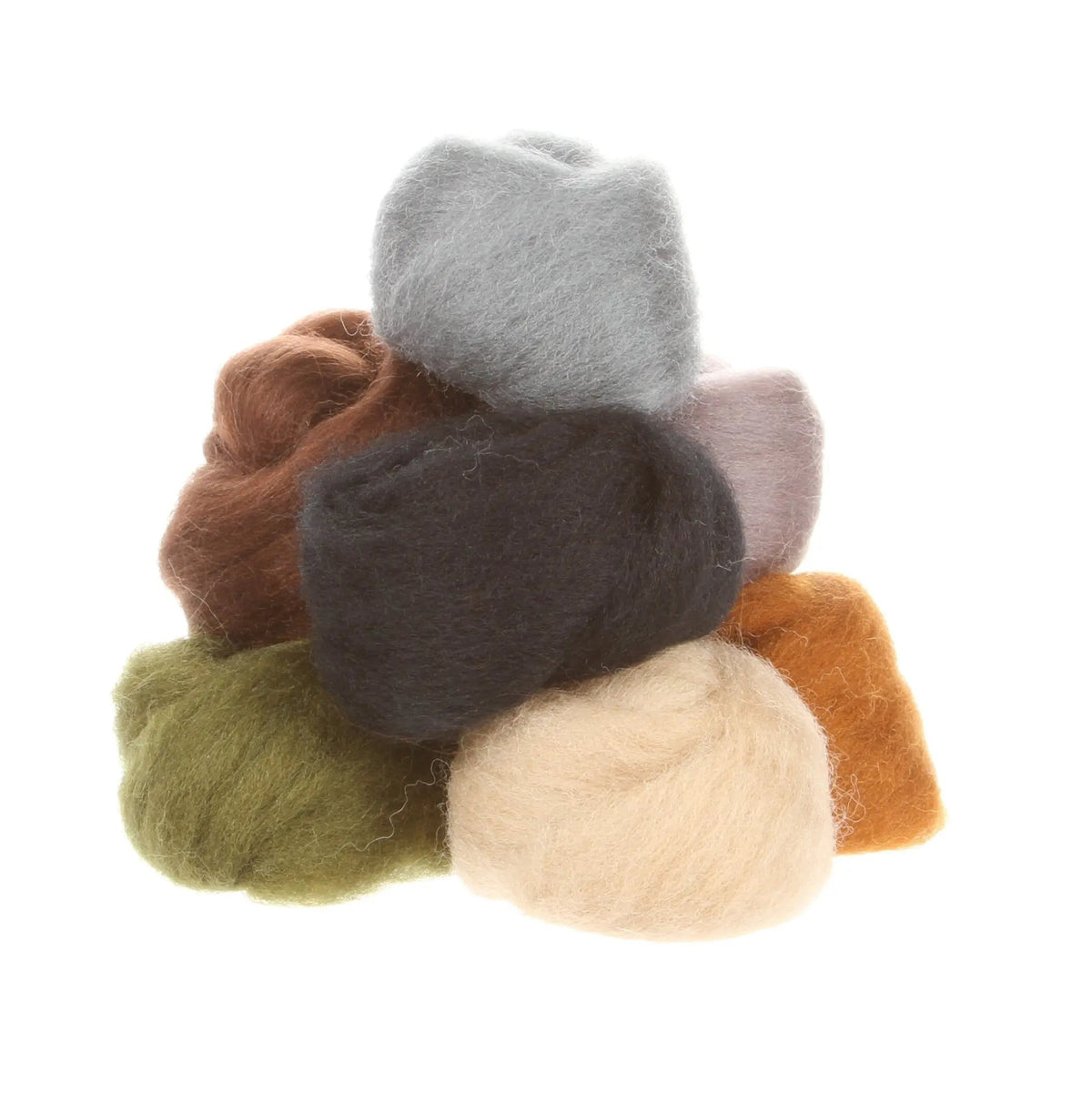 Wool Roving Assortment Rustic