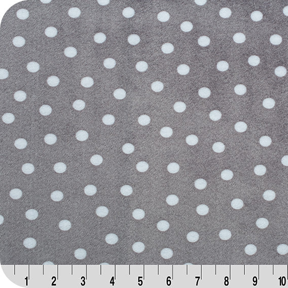 Dots Cuddle Graphite Alotta 58"/60" Fabric per yard