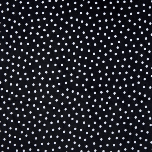 Digital Cuddle Black Dot 58"/60" Fabric per yard
