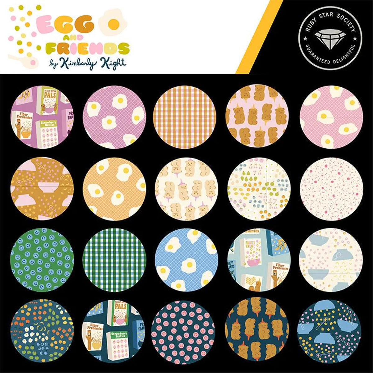 Egg and Friends Ruby Star Society Layer Cake