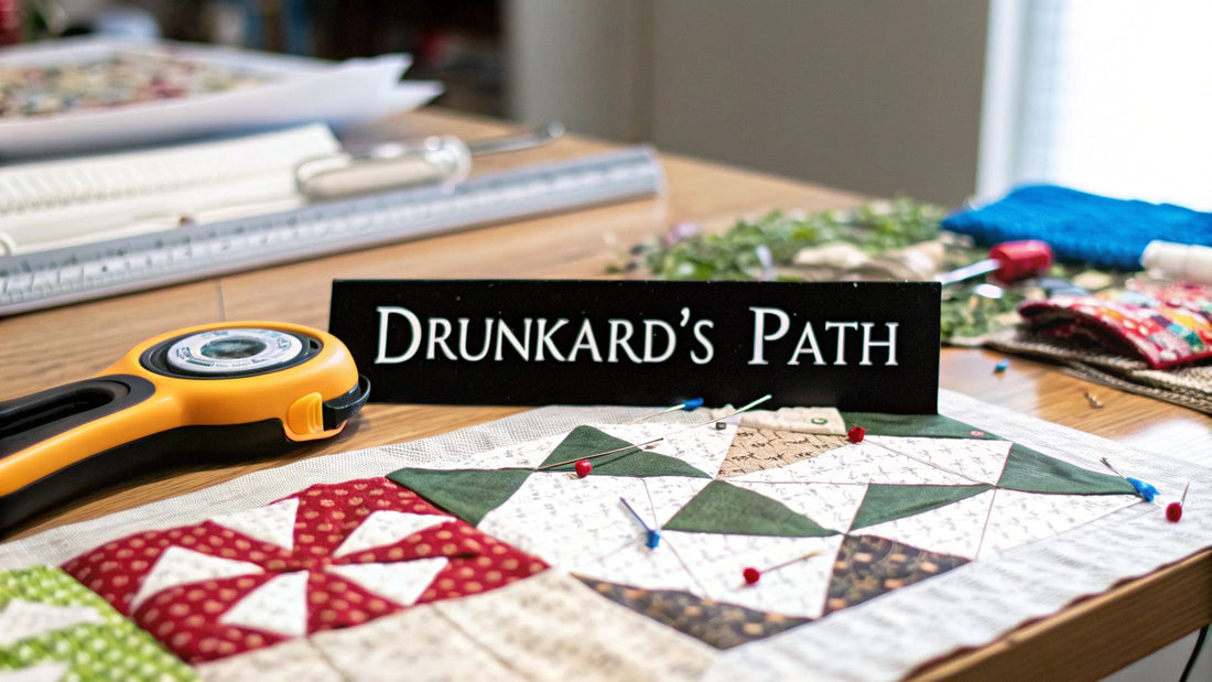 Drunkard path quilt pattern: A Modern Guide to Curved Piecing