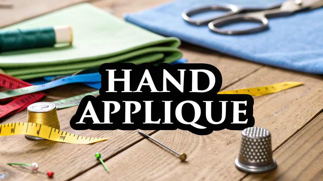 A Beginner's Guide to Hand Sewing: how to sew applique by hand
