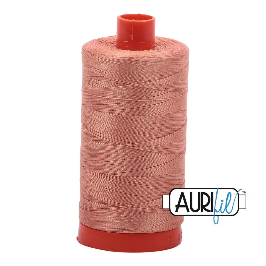 2215 Peach Aurifil Cotton 50wt Large Spool