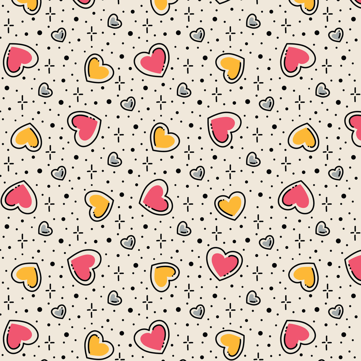Love Struck Love Ink 3386 Cotton 44/45 Fabric Per Yard