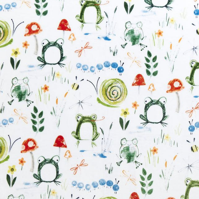 Digital Cuddle Loden Toads Tool Tales 58"/60" Fabric per yard