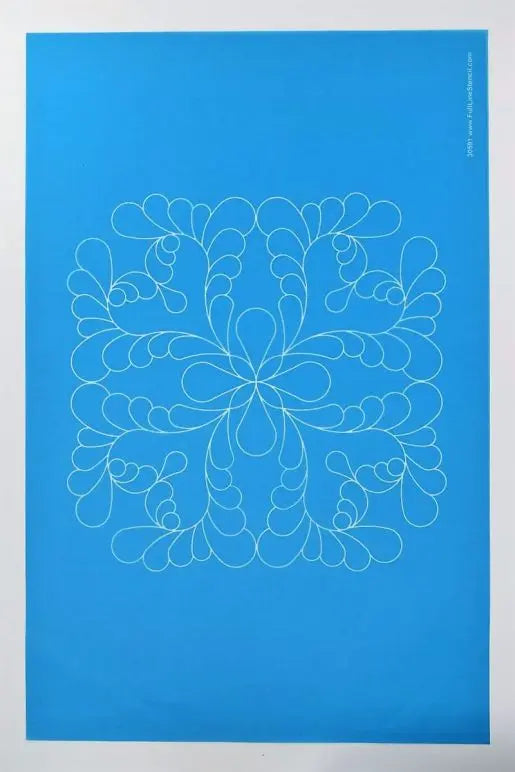 30591 Beau Feather Stencil 9" x 9"