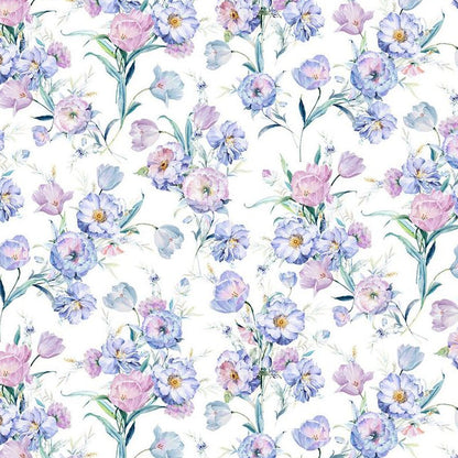 Digital Cuddle Iris Poppy Lane 58"/60" Fabric per yard