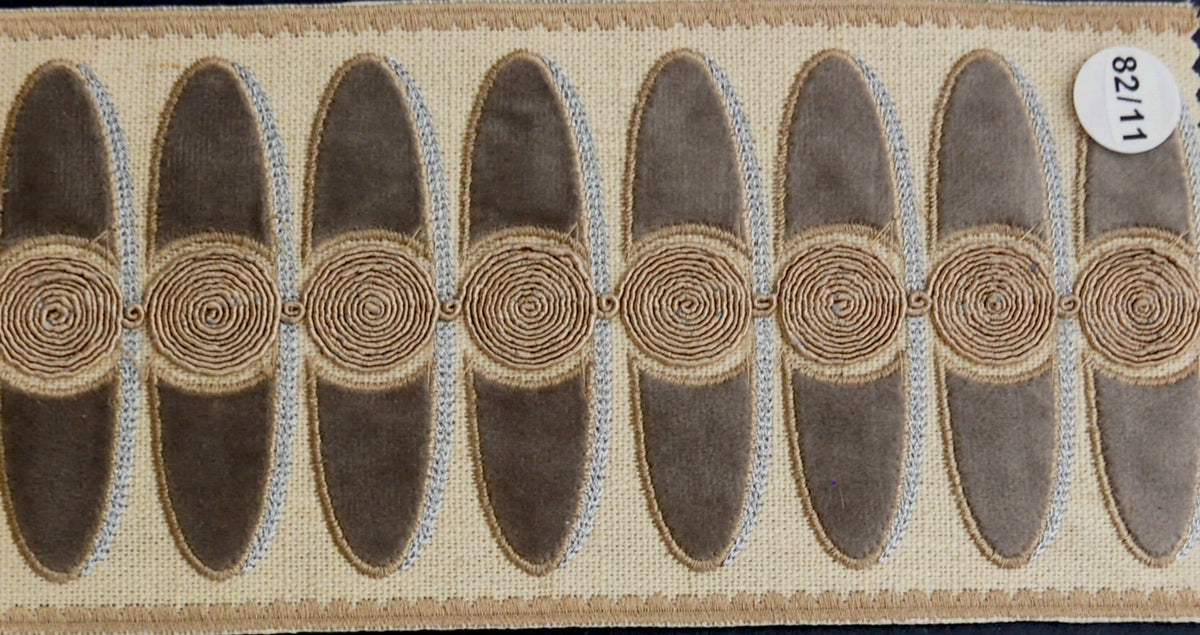 4 1/2 " Width VELVET EMBOSSED TAPE - BR-7529