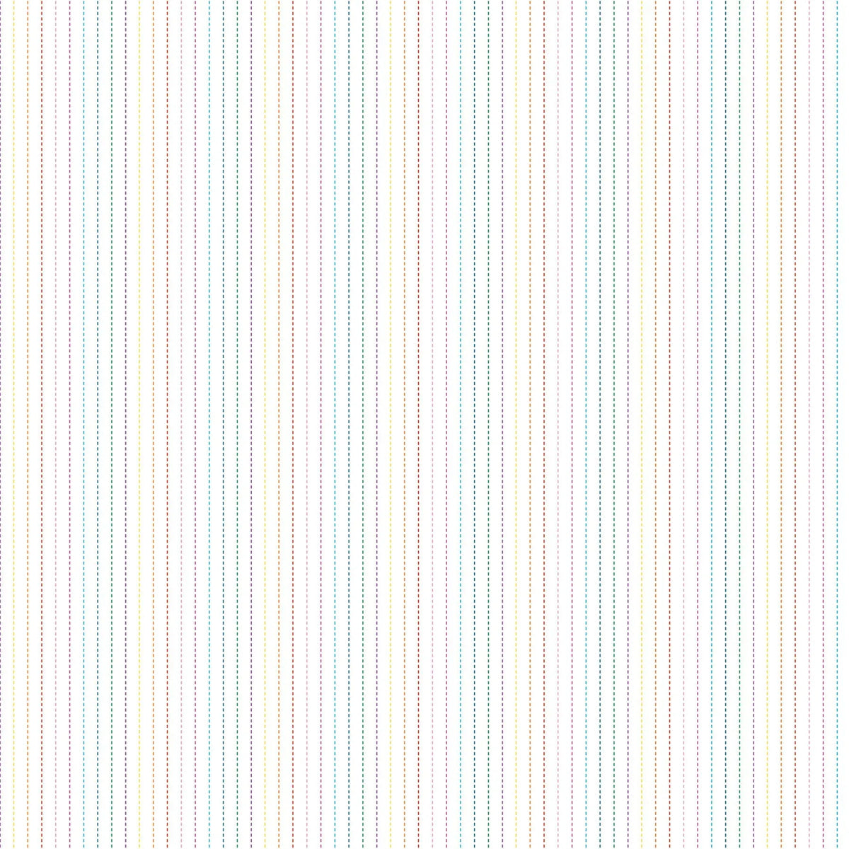 White Multi Dovetail Stripes 44"/45" Fabric Per Yard